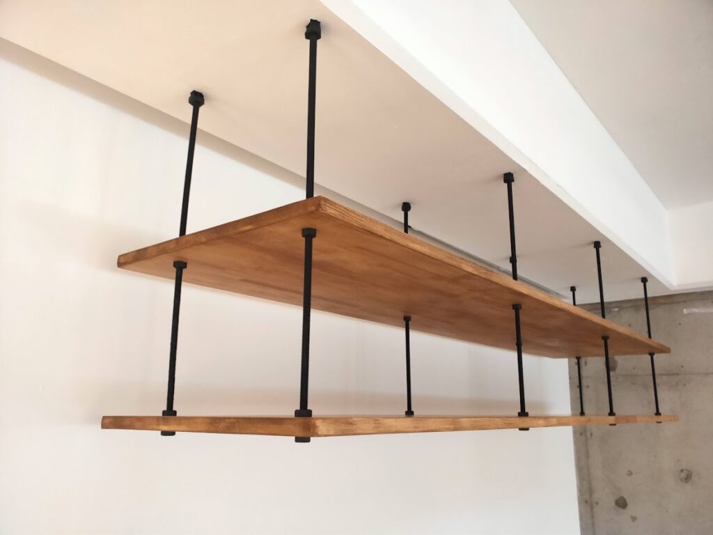 吊りボルト収納棚DIY作製1