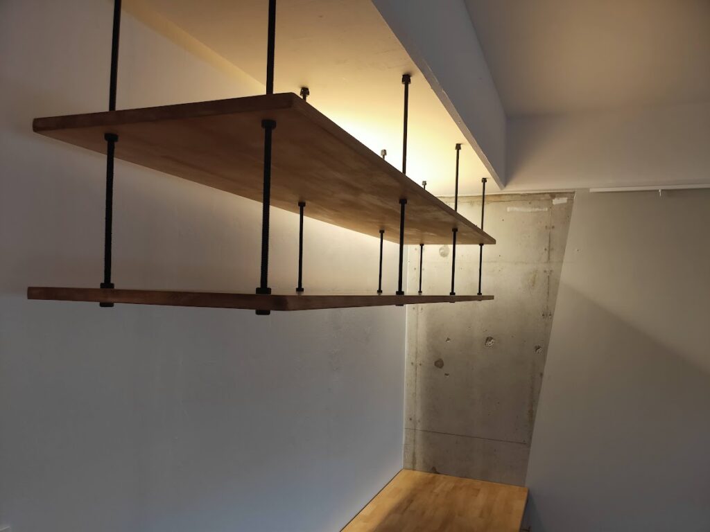 吊りボルト収納棚DIY作製4